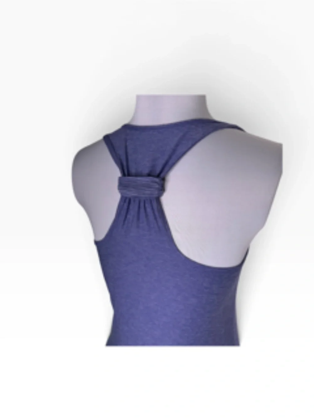 Eddie Bauer Scoop Neck Ruching Hemline Racer Back Athletic Tank Top Size S